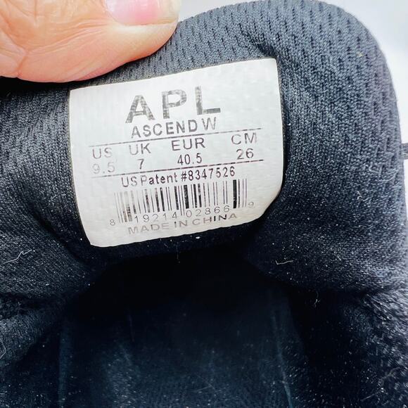 APL Athletic Propulsion Labs Ascend Running Shoes Black and Gray Size 9.5 - Picture 6 of 8